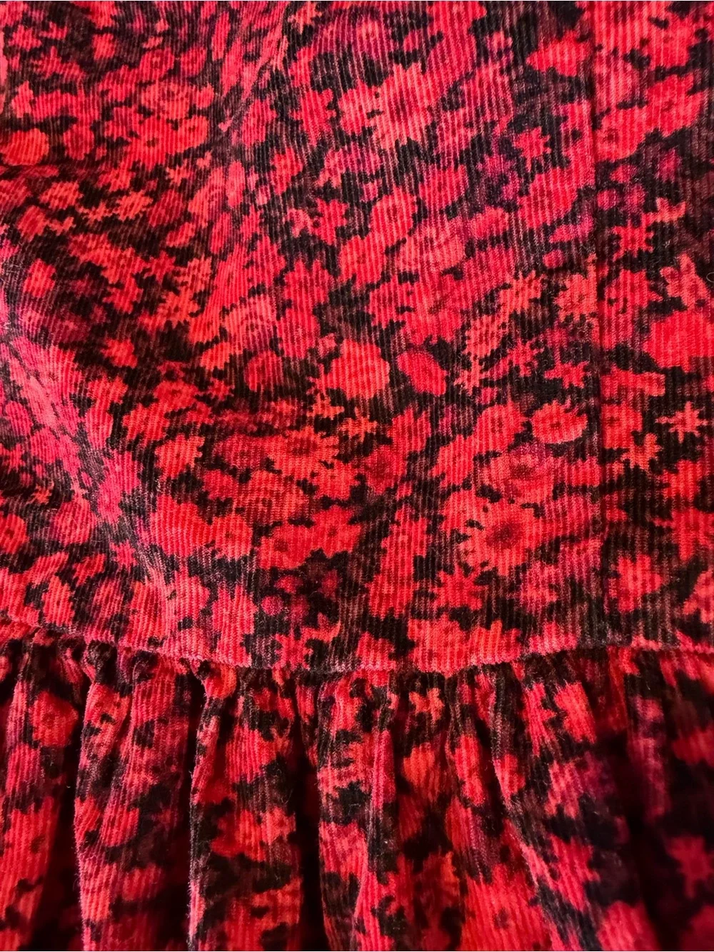 GAP Kids girls floral corduroy dress